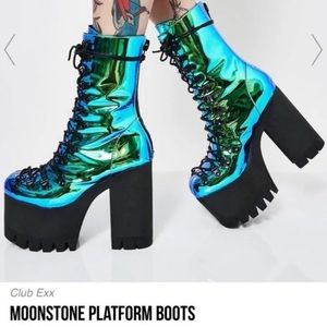 Moonstone platform boots - Club Exx